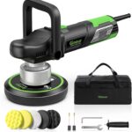 Exzenter Poliermaschine, Ginour Polierer 6 Variable Geschwindigkeit, mit 5 PCS 150-mm Polierschwamm