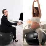 Gymnastikball Sitzball Extra dicker Yoga-Ballstuhl – Bild 23