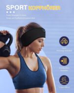 LC-dolida Bluetooth Schlafkopfhoerer 5.4 – Schlaf Stirnband Kopfhoerer fuer Sport, Reisen & Yoga – Bild 5