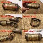 Decdeal Da Vinci Code Mini Cryptex Schlösser Metall Toys Schmuck Versteck – Bild 7