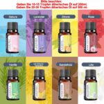 500 ml Aroma-Diffuser - LED & Fernbedienung, 14 Farben, 4 Timer, 2 Sprühmodi – leise, Gold – Bild 8