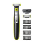 Philips OneBlade Face QP2530/30, mit 2 Klingen, 4 Trimmaufsätze