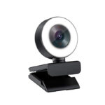 Webcam für Game-Streaming 1080p/Einstellbarer Ringlicht/Autofokus (AF)