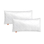 sleepling 2er Set Komfort 100 Kopfkissen, Mikrofaser Sofakissen