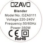 OZAVO Standmixer, Smoothie Maker, Blender 350W, BPA frei, 600ml – Bild 7