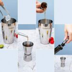 Cocktail Shaker Set, Godmorn Edelstahl Geschenk für Zuhause – Bild 3