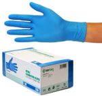 Nitrilhandschuhe 200 Stück Box M, Blau Einweghandschuhe