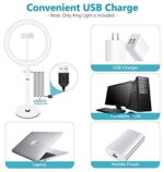 Tischleuchte, 25.40 cm, USB-LED-Ringlicht, Videokonferenz – Bild 6