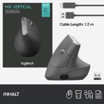 Logitech MX Vertical, Ergonomische kabellose Maus 4000dpi – Bild 9