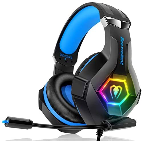 Gaming Headset, 7 Farbe RGB-LED Licht, Surround Sound