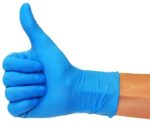 Nitrilhandschuhe 200 Stück Box M, Blau Einweghandschuhe – Bild 6