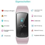 YAMAY Fitness Armband mit Blutdruckmessung, Smartwatch Fitness Tracker – Bild 2
