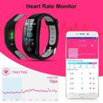Tipmant Fitness Armband mit Pulsmesser Blutdruckmessung Smartwatch Fitness Tracker Wasserdicht IP68 Fitness Uhr – Bild 2