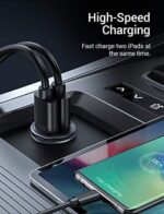 DIVI USB Ladegerät, 4.8A Metall Mini Kfz Ladegerät 2-Port Schnellladung – Bild 4
