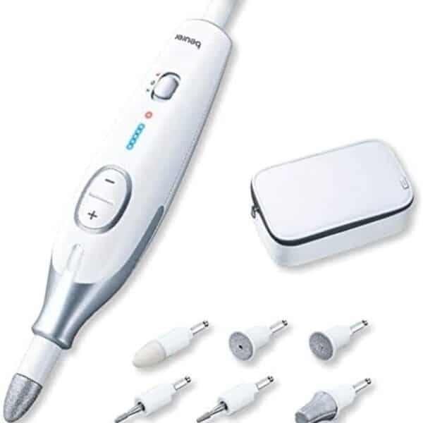 Beurer MP 41 Maniküre-/ Pediküre-Set, elektrische Nagelfeile mit 7 Aufsätzen