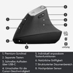 Logitech MX Vertical, Ergonomische kabellose Maus 4000dpi – Bild 6