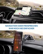 andobil Auto Handyhalterung 3-in-1 – Saugnapf & Lüftung, Universal KFZ Halter für iPhone & Samsung – Bild 2