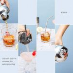 Cocktail Shaker Set, Godmorn Edelstahl Geschenk für Zuhause – Bild 5