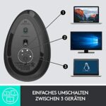 Logitech MX Vertical, Ergonomische kabellose Maus 4000dpi – Bild 8