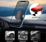 Handyhalterung Auto Magnet, APPS2Car 360°-Armaturenbrett Magnet Handyhalterung fürs auto, Universal-Magnetische Handyhalterung Auto, kompatibel mit iPhone 11 Pro XS Max X 8 Samsung Oneplus usw – Bild 2
