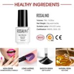 RROSALIND 6 Farben Gel Nagellack, UV LED Gel Nagellack Gel Nail Polish für Nagel-Design Kit 7ml 6pcs – Bild 7
