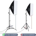 FGen Softbox Fotostudio Beleuchtungsset – Bild 4