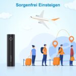 Mini Powerbank EnergyQC USB C 5000mAh Kompakter Slim Externer Akku mit 2.4A Output Kleines Tragbares Ladegerät für iPhone, Huawei, Samsung, Xiaomi und Andere Smartphones – Bild 2