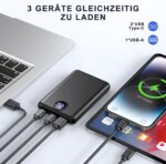 Power Bank 22.5W 15000mAh, USB-C PD 3.0 QC 3.0, für iPhone, Samsung & mehr
