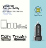 RAMPOW, Kfz Ladegerät, 24 W 12-24V / 4,8A 2-Port USB – Bild 2