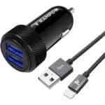 RAMPOW, Kfz Ladegerät, 24 W 12-24V / 4,8A 2-Port USB