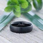 Bungsa© RING für Damen & Herren - Damenring aus EDELSTAHL matt - edler Edelstahlring geeignet als Verlobungsringe, Freundschaftsringe & Partnerringe – Bild 2