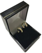 Kleine Griechische Schlüssel Ohrringe Creolen Gelbgold Aus 14 Karat / 585 Gold (3 x 14 Ø mm) – Bild 2
