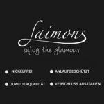 Laimons Mädchen Kids Kinder-Ohrstecker Ohrringe Kinderschmuck Hundepfote Pfote Pfötchen Tatzen mit Glitzer Pink aus Sterling Silber 925 – Bild 7