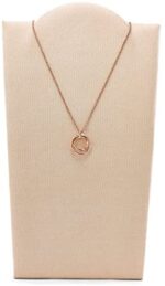 FOSSIL Damen-Ketten Edelstahl Rundschliff Oxyde de Zirconium – Bild 2