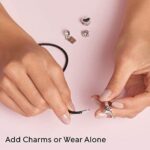 Pandora Moments Armband, schwarzes Leder, zweifach gewickelt, Sterling Silber – Bild 5