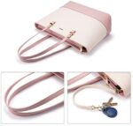 LOVEVOOK Damen Shopper Leder Handtasche Gross Schultertasche - Set – Bild 4