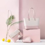 LOVEVOOK Damen Shopper Leder Handtasche Gross Schultertasche - Set – Bild 7