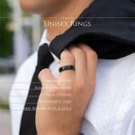 Bungsa© RING für Damen & Herren - Damenring aus EDELSTAHL matt - edler Edelstahlring geeignet als Verlobungsringe, Freundschaftsringe & Partnerringe – Bild 7