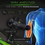 Wellax Massagepistole - Leistungsstarke Massage Gun mit 11 Massageköpfen [2600 mAh - 10h Laufzeit] - Massage Pistole mit LED Anzeige & Tragetasche - Schulter & Nacken – Bild 3