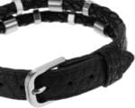 Fossil Casual texture Herrenarmband aus Leder oder Edelstahl mit Magnet-, Falt- oder Schnallenverschluss – Bild 4