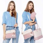 LOVEVOOK Damen Shopper Leder Handtasche Gross Schultertasche - Set – Bild 2