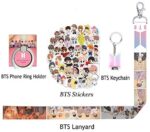 Jimiston Map of The Soul Personal BTS Fans Geschenk-Set - 1 Kordelzug /8 Armbänder / 40 Aufkleber / 1 Halskette /1 Lanyard /1 Telefon Ring Inhaber /1 Schlüsselbund – Bild 5