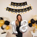 Geburtstagsdeko, Geburtstag Party Deko fur Männer und Frauen, Luftballons, Girlande Ballons – Bild 6