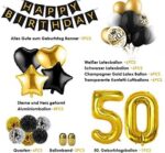 Amteker 30 Geburtstag Deko Schwarzes Gold – Bild 2