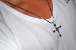 Kreuz Kette Edelstahl Halskette Anhänger Silber Schmuck – Bild 5