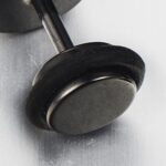 Offenes Dreieck Herren Ohrstecker mit Griechischen Schlüsselmuster, Ohrringe Ohr-Piercing Edelstahl, 1 Paar – Bild 3