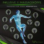 Wellax Massagepistole - Leistungsstarke Massage Gun mit 11 Massageköpfen [2600 mAh - 10h Laufzeit] - Massage Pistole mit LED Anzeige & Tragetasche - Schulter & Nacken – Bild 5
