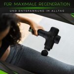 Wellax Massagepistole - Leistungsstarke Massage Gun mit 11 Massageköpfen [2600 mAh - 10h Laufzeit] - Massage Pistole mit LED Anzeige & Tragetasche - Schulter & Nacken – Bild 7