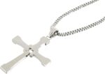 Kreuz Kette Edelstahl Halskette Anhänger Silber Schmuck – Bild 2