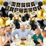 Amteker 30 Geburtstag Deko Schwarzes Gold – Bild 5